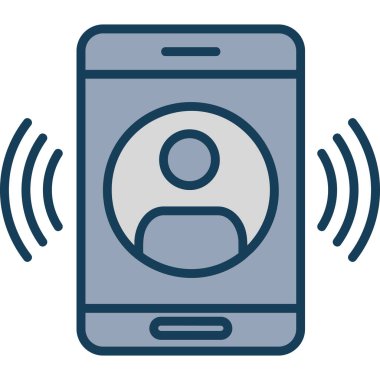 - Telefon. Web simgesi basit illüstrasyon