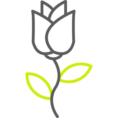 Çiçek. Web simgesi vektör illüstrasyonu