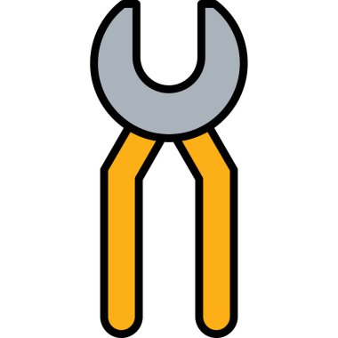 İnşaat vinç simgesi. Taslak inşaat vinç vektör simgesi rengi düz izole