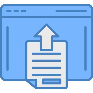 Tarayıcı veri indirme simgesi - taslak biçimi