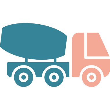 Bir kamyonun vektör çizimi