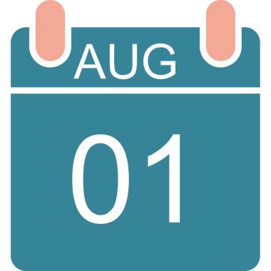 Takvim simgesi tasarımı, vektör illüstrasyonu