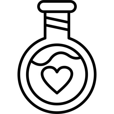 Kalp. Web simgesi basit illüstrasyon