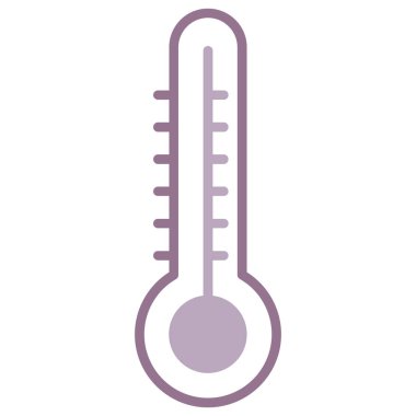 Soğuk termometre simgesi. Beyaz arkaplanda izole edilmiş web tasarımı için özet sıcaklık vektörü çizelgesi