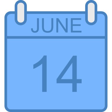 Takvim simgesi. vektör düz biçimi