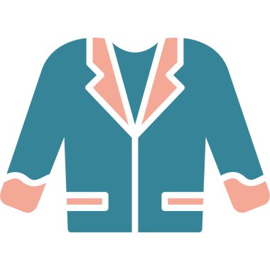 moda ceket vektör simgesi