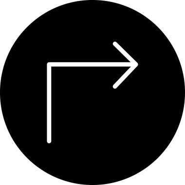 Yönlendirme simgesi soyut bir grupta izole edildi