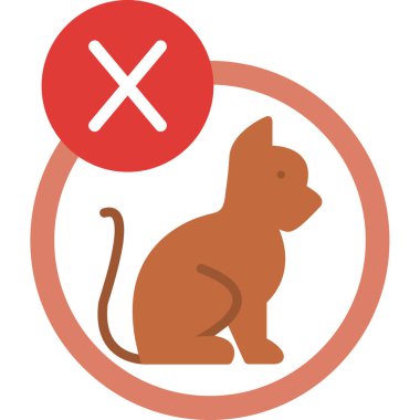 Kedi yok. Basit resimleme