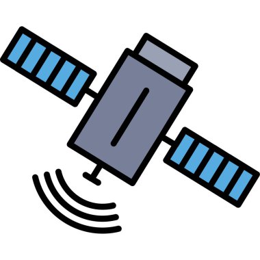 uydu anten simgesi. uydu simgesi. uydu vektör illüstrasyonu