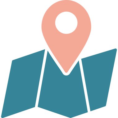 Harita pin konumu simgesi - taslak biçimi