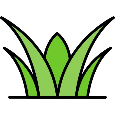 yaprak bitki simgesi vektör illüstrasyon