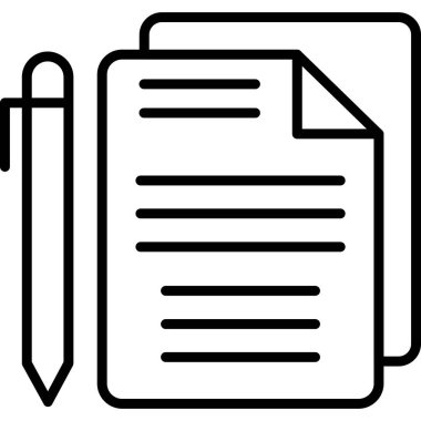 belge simgesi vektör illüstrasyonu