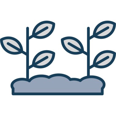 Bir ağaç simgesinin vektör illüstrasyonu