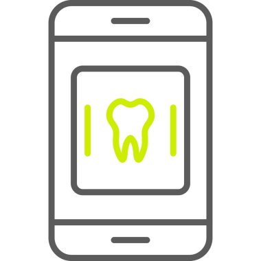 Diş Bakımı simge vektör çizim