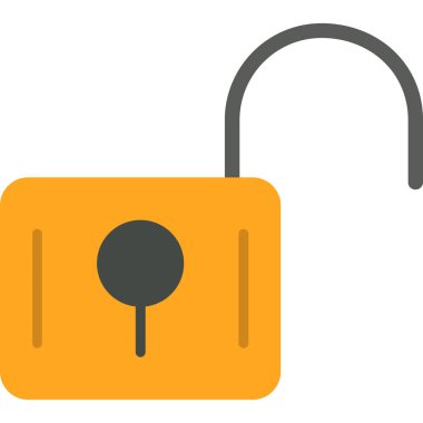 Kilit simgesini düz biçimde kilitle