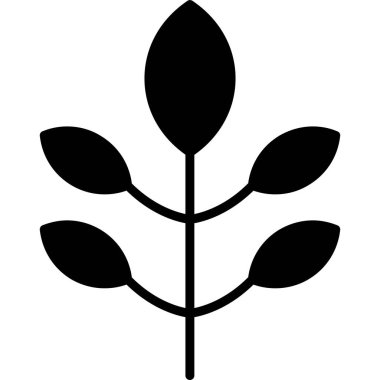 Çiçek. Web simgesi basit illüstrasyon