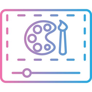 Dikiş makinesinin modern bir simgesinin vektör çizimi