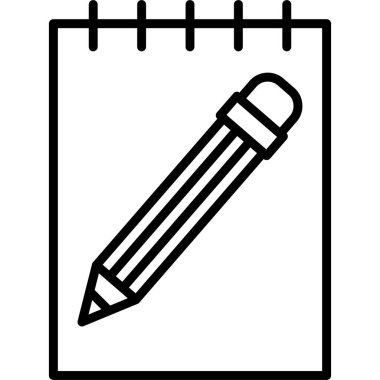 Not defteri. Web simgesi basit illüstrasyon