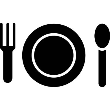 Modern yiyecek simgesinin vektör çizimi