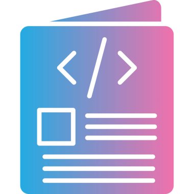 kod kodlama simgesi, vektör illüstrasyonu