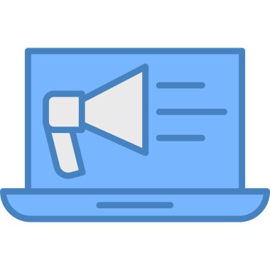 megafon ikon vektör illüstrasyon tasarımı