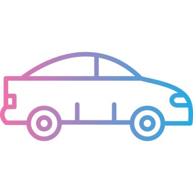 araba simgesi vektör illüstrasyonu