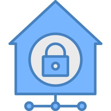 Ev simgesinin vektör illüstrasyonu