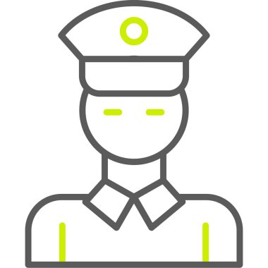 Bir insan simgesinin vektör illüstrasyonu