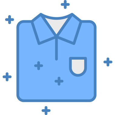 Ceket. Web simgesi basit illüstrasyon