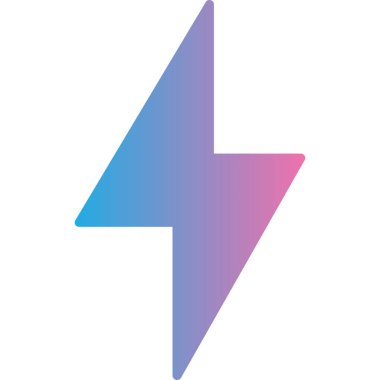 Şimşek işareti simge vektör çizim