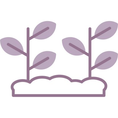 Beyaz arkaplan vektör çiziminde çiçekli bahçe