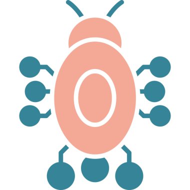 Böcek. Web simgesi basit illüstrasyon