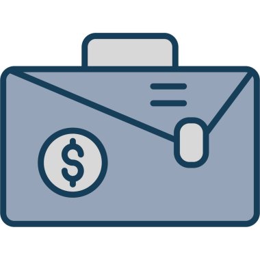 para vektörü düz renk simgesi