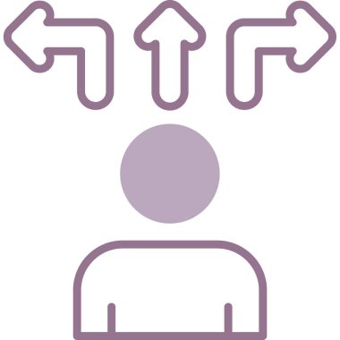 Bir insan simgesinin vektör illüstrasyonu