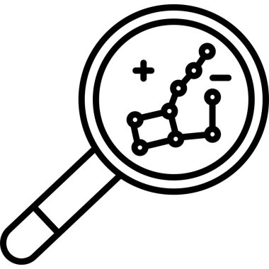 Büyüteç. Web simgesi basit illüstrasyon