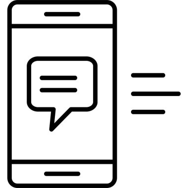 Sohbet simgesi vektör illüstrasyonu