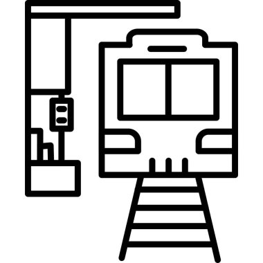 Otobüs. Web simgesi basit illüstrasyon