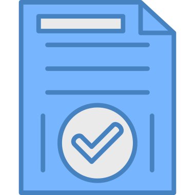 Belge. Web simgesi basit tasarım