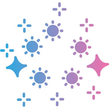 Farklı renkli kar tanelerinin vektör çizimi,