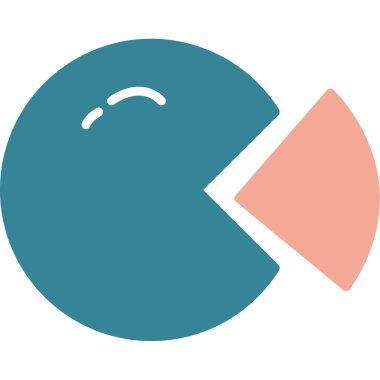 Yüzün tek bir izole edilmiş simgesinin vektör çizimi