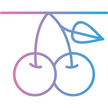 meyve ikonu vektör illüstrasyonu