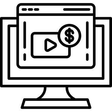 Online pazarlama. Web simgesi