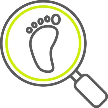 Bir büyüteçin vektör çizimi