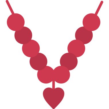 kolye simgesi vektör illüstrasyonu