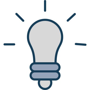 Fikir simgesi vektör illüstrasyonu