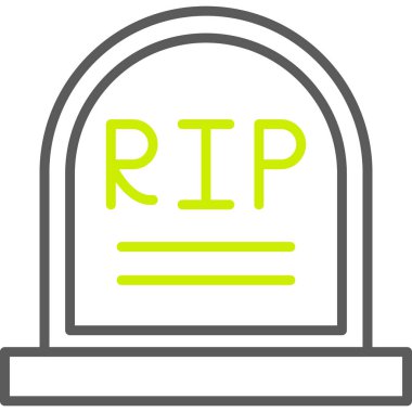 Mezar taşı vektör simgesini yırt