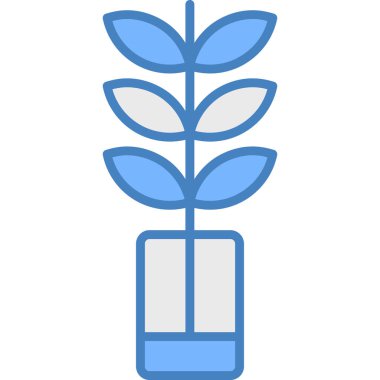 Bitki. Web simgesi basit illüstrasyon