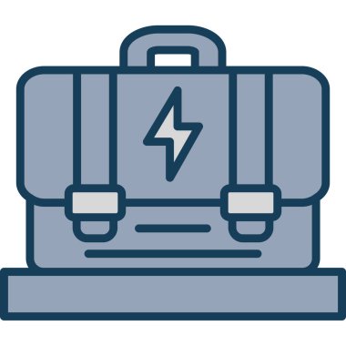 Elektrikli pil. Basit illüstrasyon