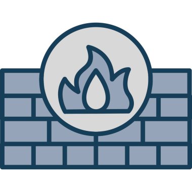 tuğla ikonu vektör illüstrasyonu