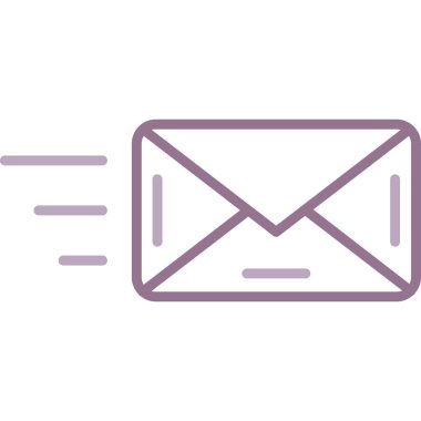 e- posta iletisi simgesi ana hat biçiminde